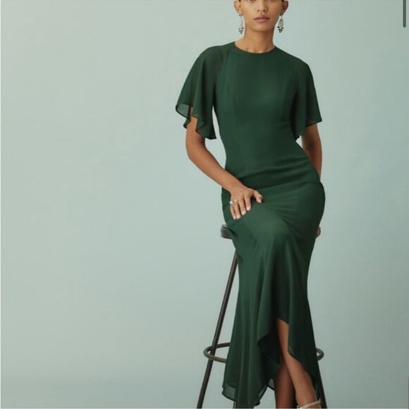 Reformation Carletta Dress Forest - Picture 1 of 10